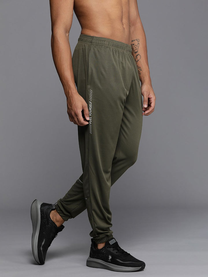 HRX by Hrithik Roshan Men Solid Mid-Rise Rapid-Dry Training Joggers