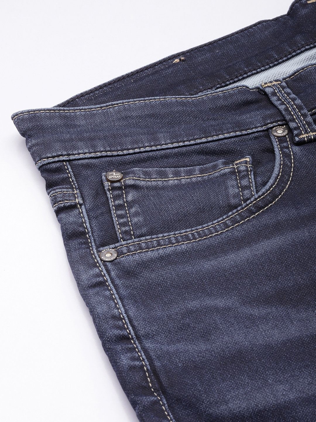 SPYKAR Men Slim Fit Low-Rise Light Fade Stretchable Jeans
