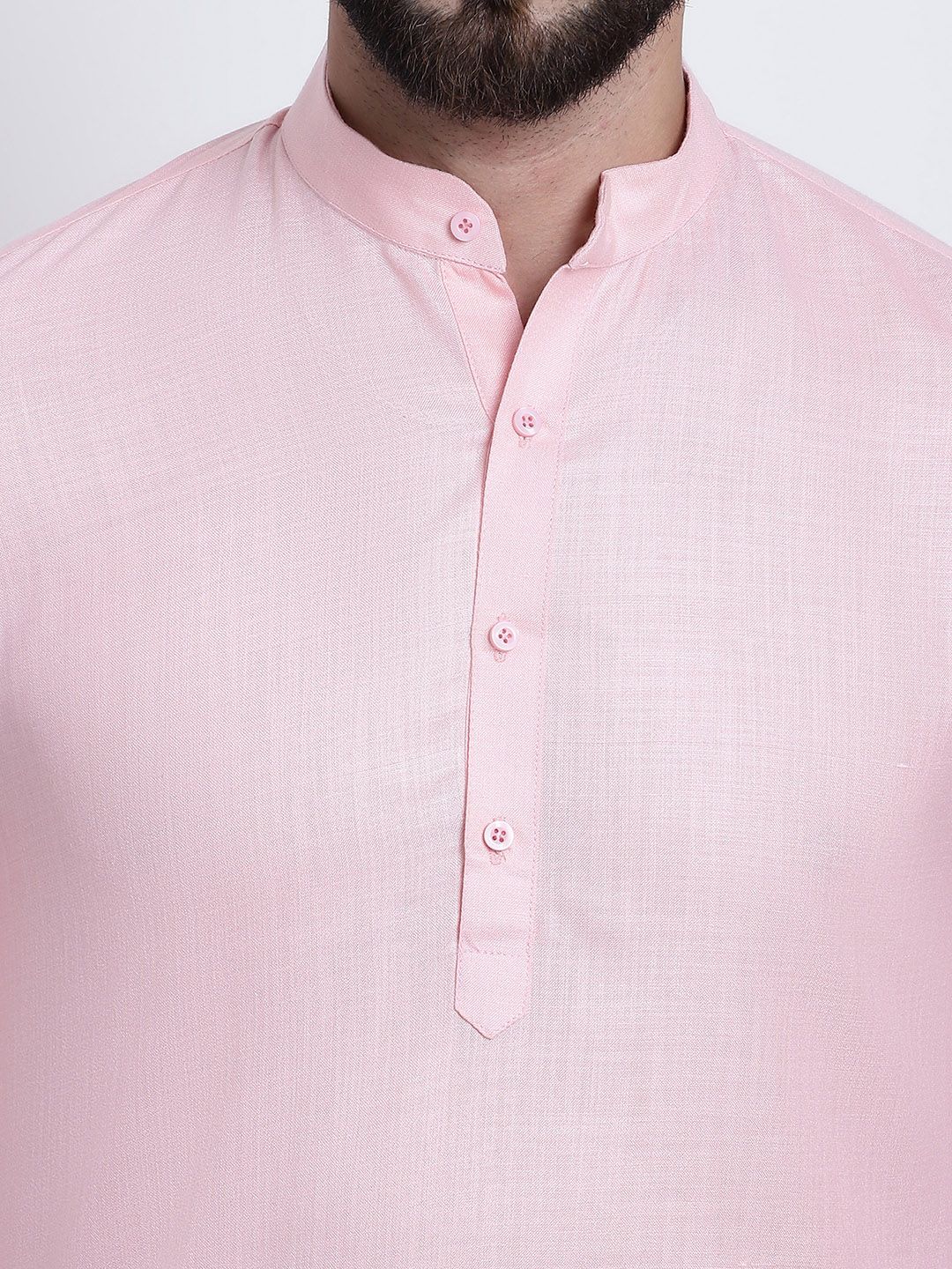 SOJANYA Men Pink Kurta