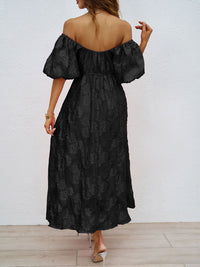 Semua Mengenai Anda Wanita Reka Bentuk Diri Sendiri Lengan Sleeve Fit & Flare Midi Dress