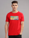 ADRO Men Printed Cotton T-shirt