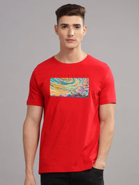 ADRO Men Printed Cotton T-shirt
