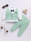 Moms Love Boys Boys Dicetak Baju Kapas Murni dengan Joggers