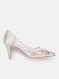 Lino Perros Embellished Party Slim Heel Pumps