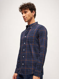 THE BEAR HOUSE Men Slim Fit Tartan Checks Opaque Checked Casual Shirt