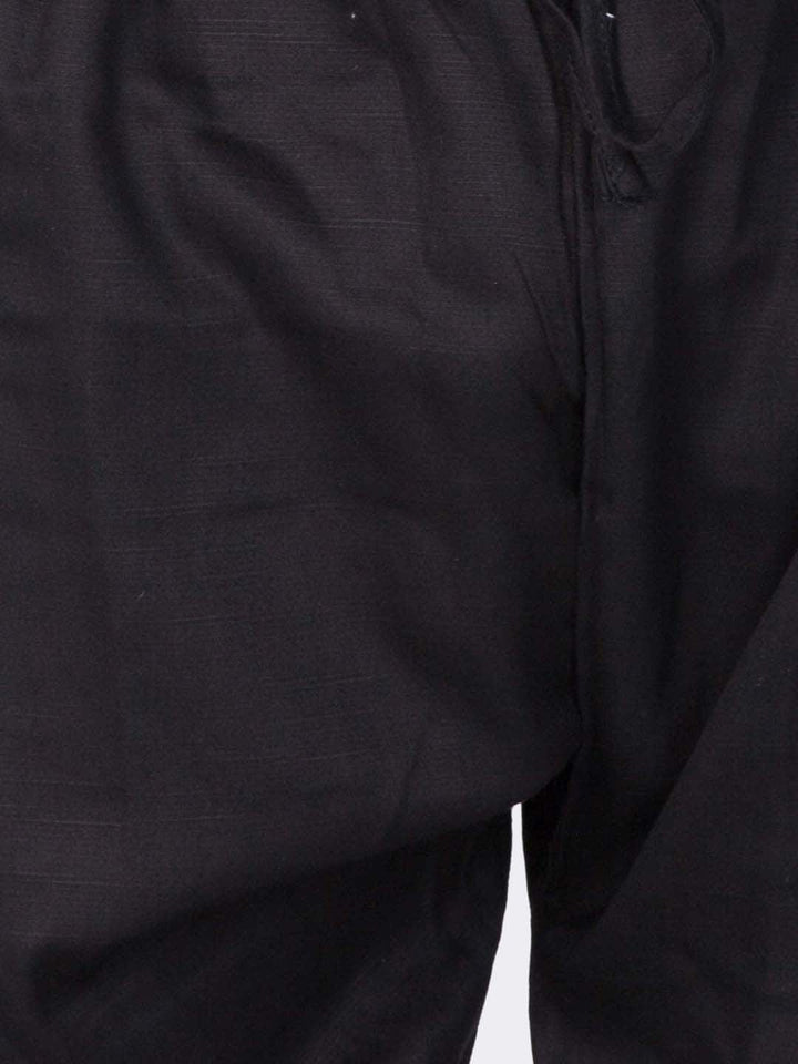 VASTRAMAY Boys Shirt Collar Cotton Pathani Kurta with Pyjamas