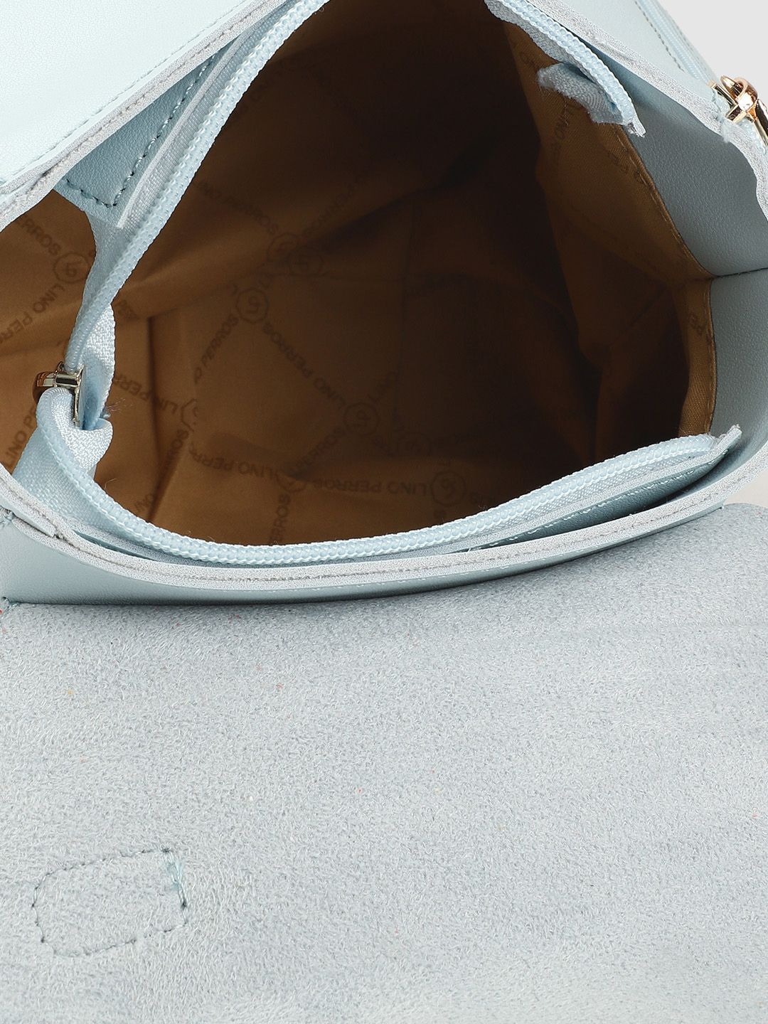 Lino Perros Blue Solid Satchel