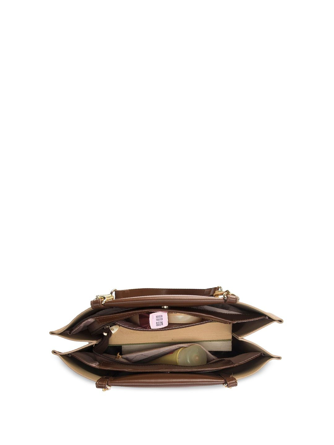 Lino Perros Colourblocked Oversized Bucket Tote Bag with Applique