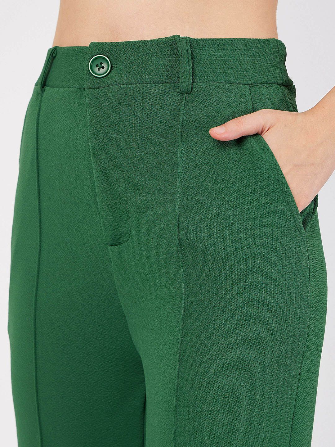 SASSAFRAS Self Design Wrap Peplum Top With Trousers