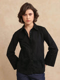 Rareism Women Cotton Shirt Style Top