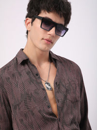 VASTRADO Men Classic Slim Fit Opaque Printed Casual Shirt