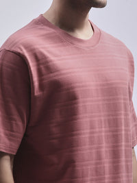 DILLINGER Men Round Neck Solid Oversized Pure Cotton T-shirt