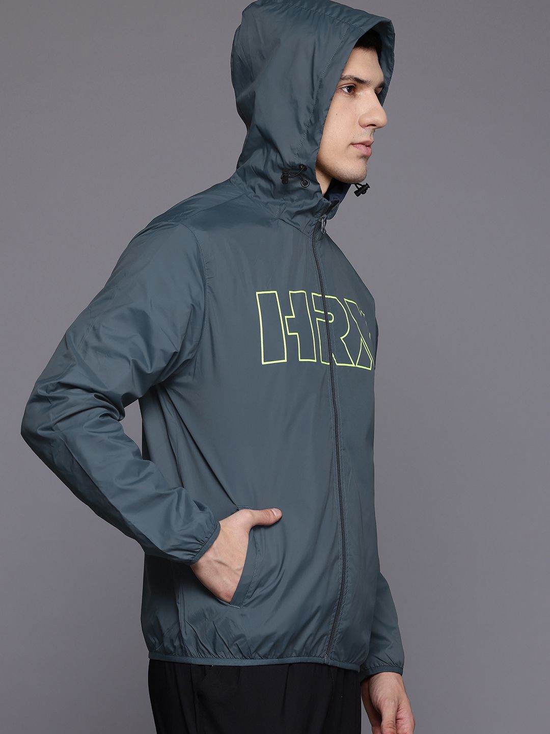HRX by Hrithik Roshan Printed Rapid-Dry Training Tailored Jacket