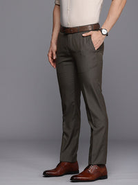 Raymond Men Textured Slim Fit Formal Trousers