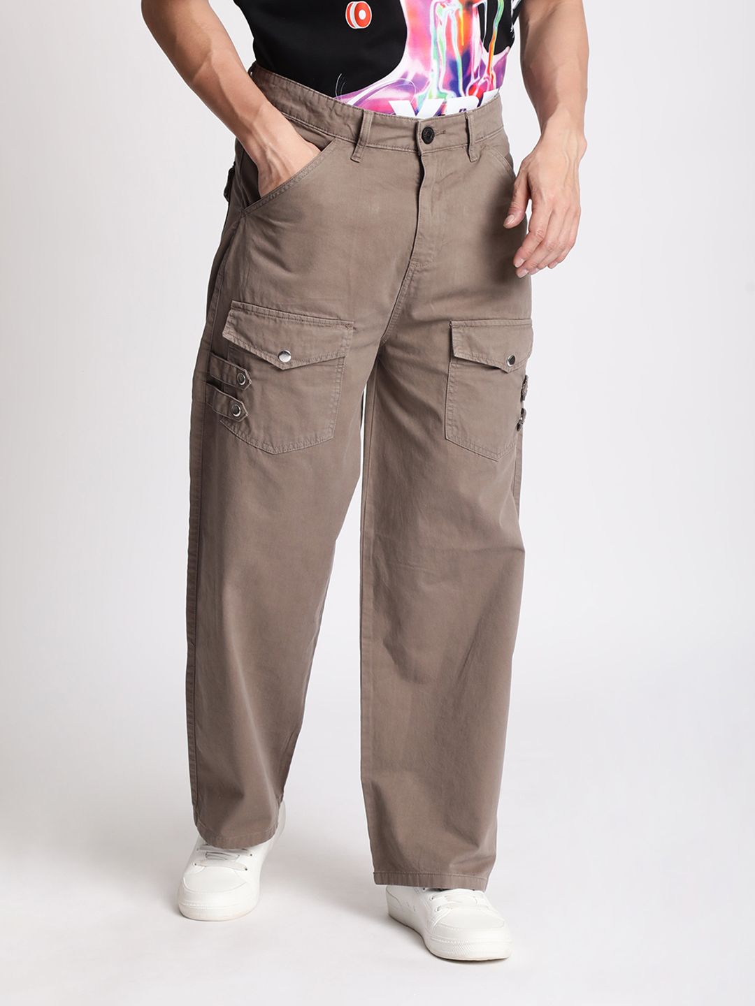 Bene Kleed Men Baggy Fit Cargos Trousers