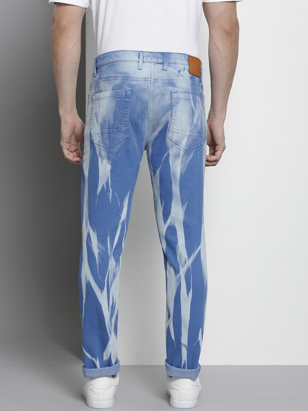 The Indian Garage Co Men Slim Fit Printed Jeans