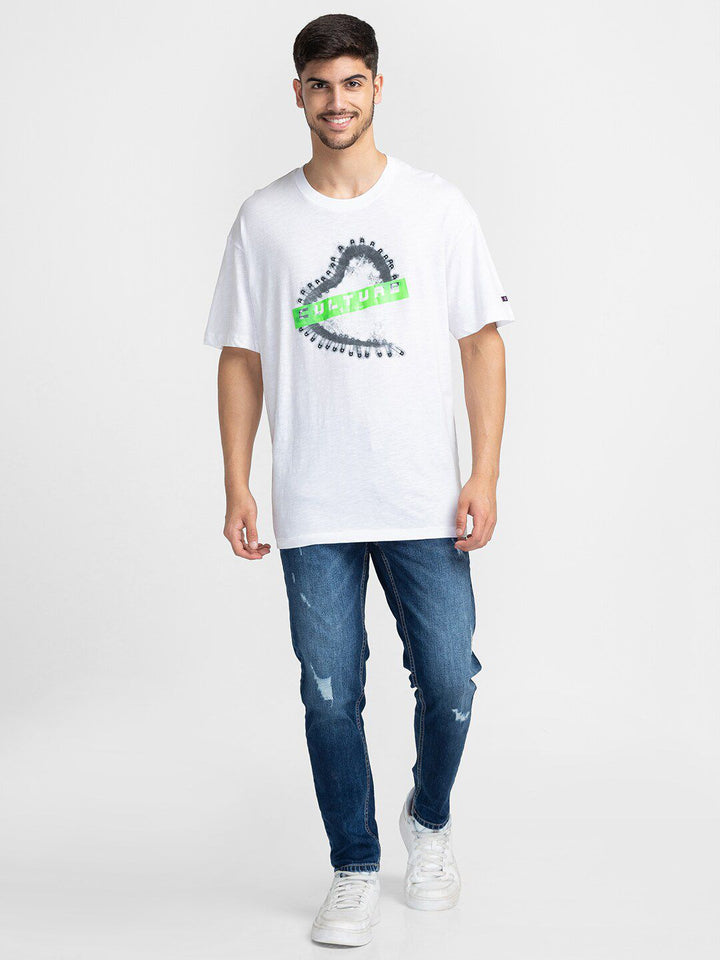 Being Human Typography Printed Round Neck T-shirt