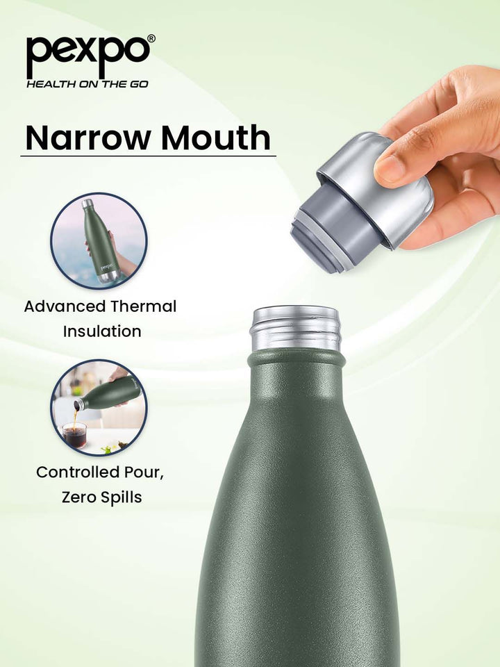 PEXPO Electro ISI Diserahkan Thermosteel 24 Hrs Botol Air Hijau Panas & Sejuk- 1800ml