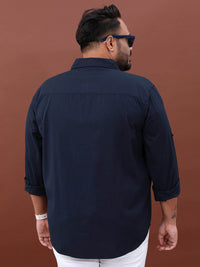 HIGHLANDER Plus Size Opaque Cotton Casual Shirt