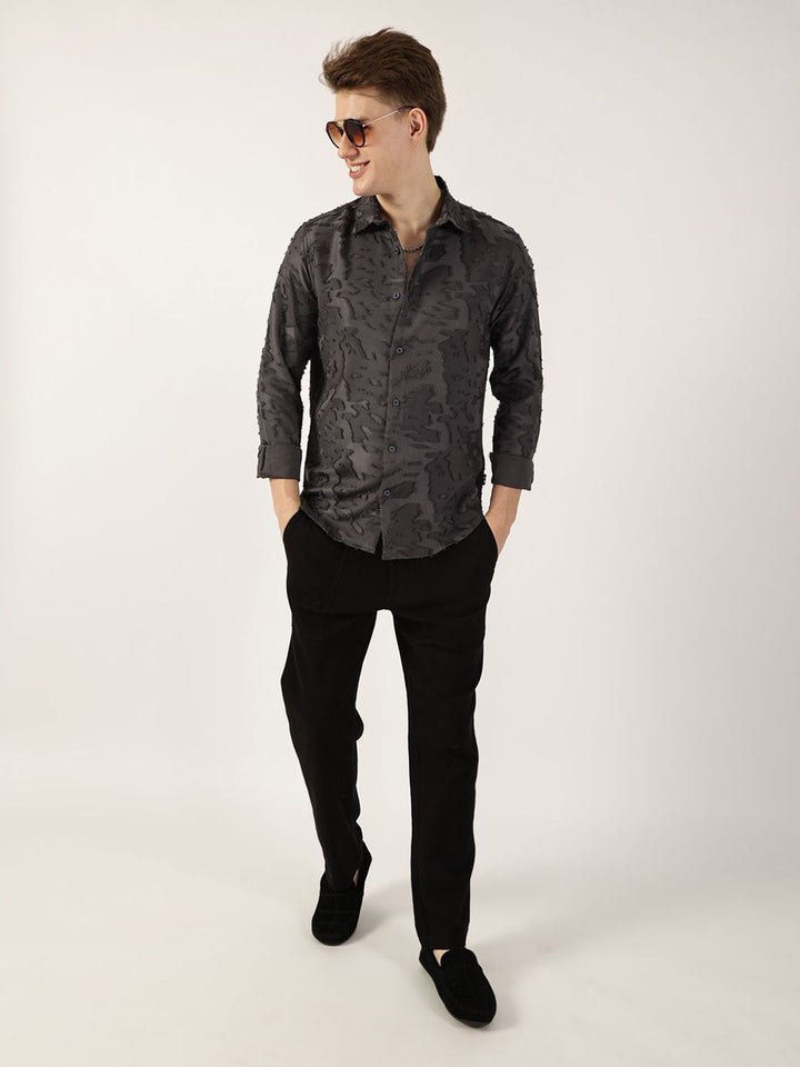 Thomas Scott Men Premium Slim Fit Opaque Casual Shirt