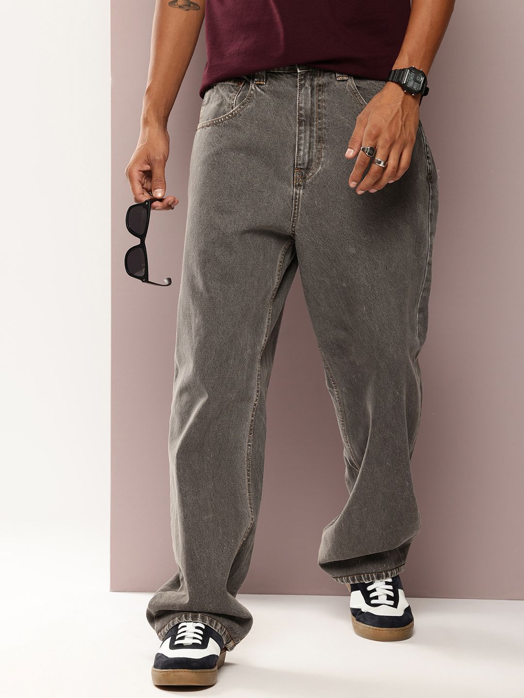 DILLINGER Men Relaxed Fit Light Fade Stretchable Jeans