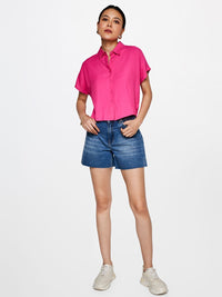 AND Crop Shirt Style Top