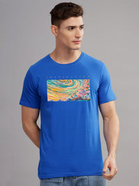 ADRO Typography Printed Round Neck Pure Cotton T-shirt