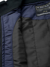 The Indian Garage Co Men Blue Solid Biker Jacket