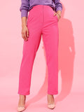 STREET 9 Women Beautiful Pink Solid Trousers