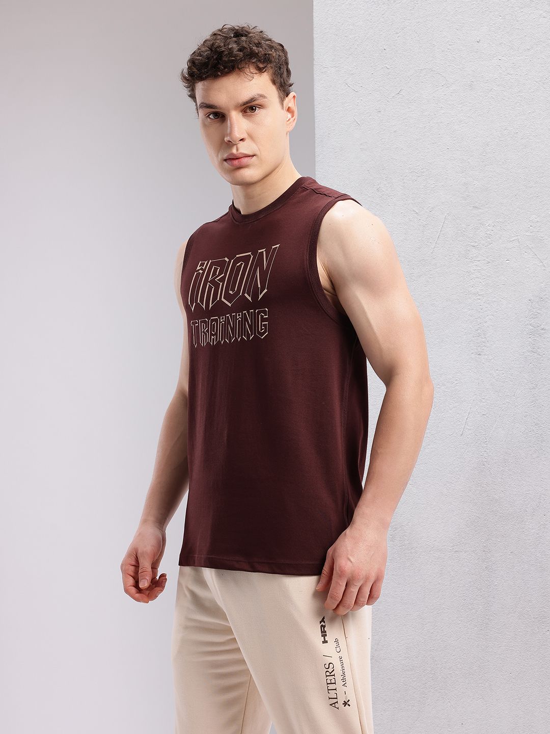 HRX by Hrithik Roshan Men Typography Printed Training T-shirt
