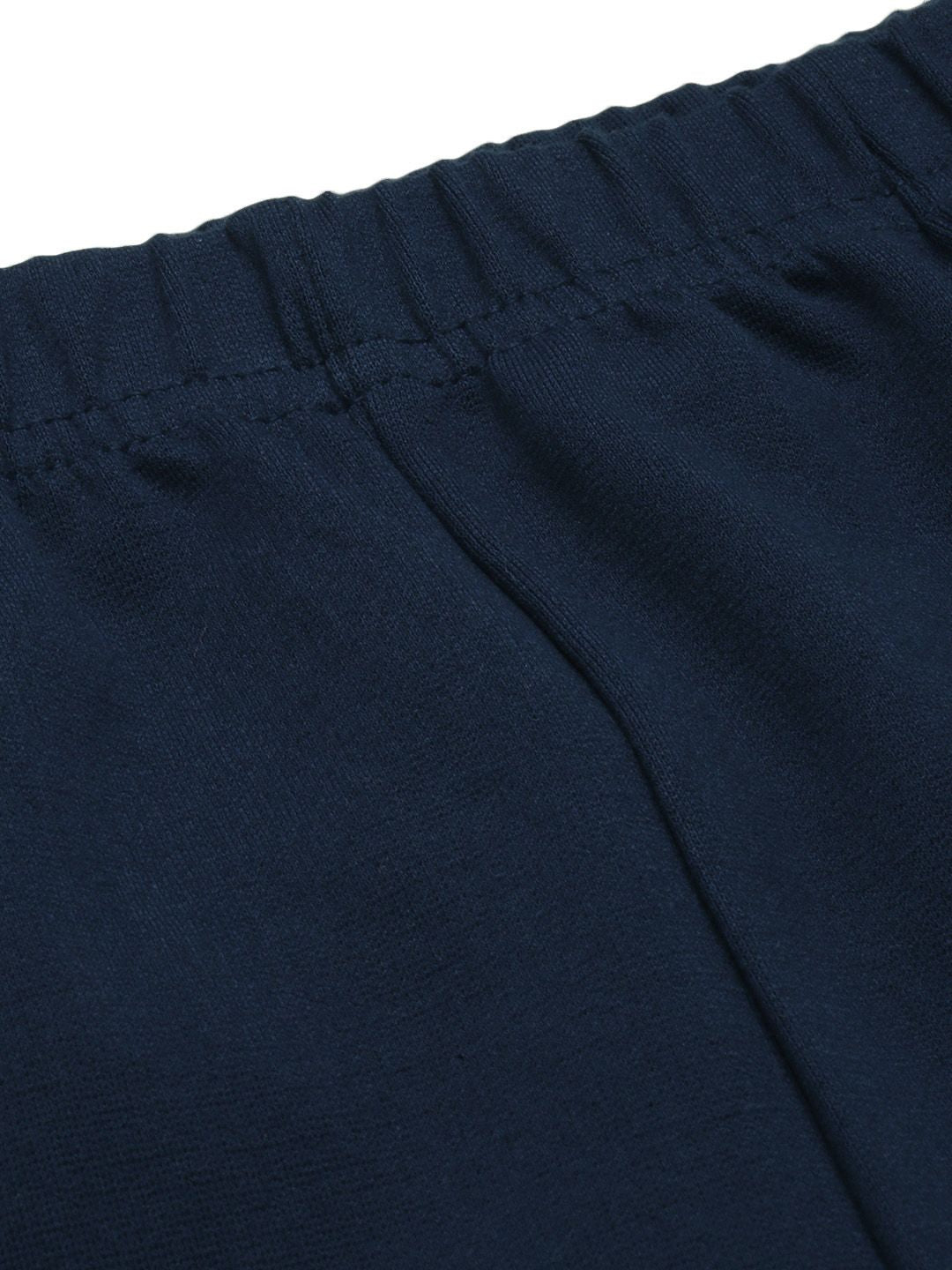 Global Desi Women Blue Solid Tapered Fit Cigarette Trousers