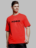 ADRO Men Graphic Printed Round Neck Cotton Oversized T-Shirt
