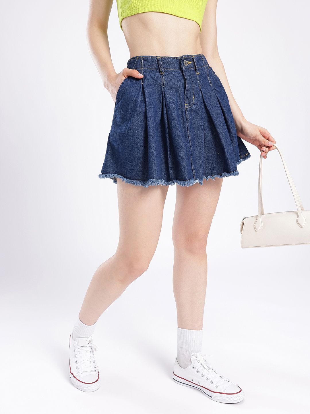 DressBerry Women Street Chic A-line Mini Denim Skirts
