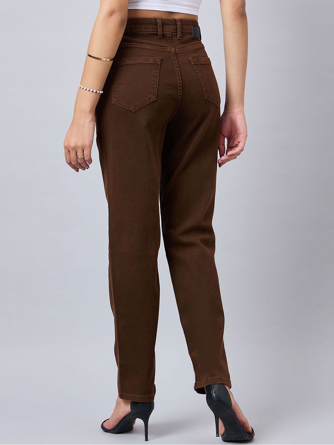 Style Quotient Women Straight Fit High-Rise Stretchable Denim Jeans