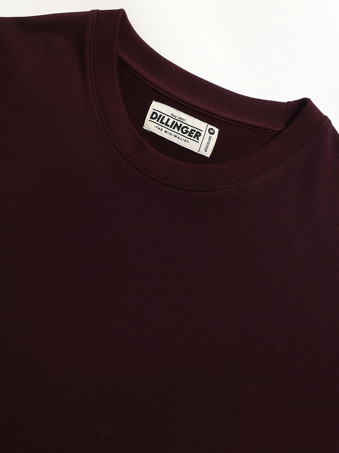 DILLINGER Men Solid Ultra Soft Drapey Cotton Oversized Drop Shoulder T-Shirt