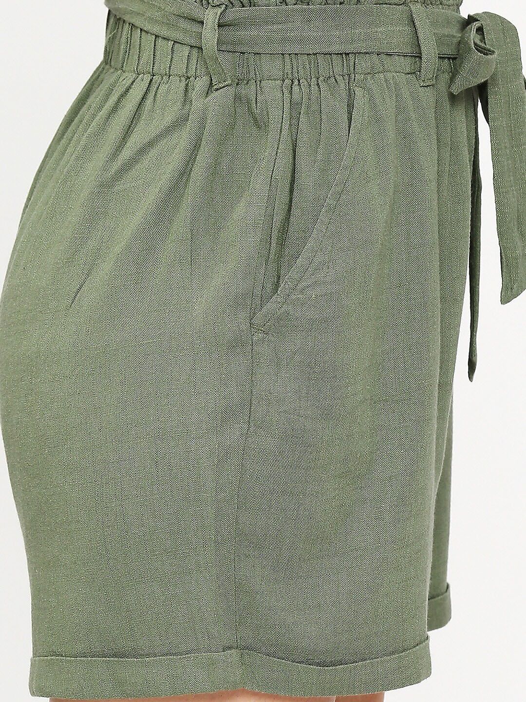 SPYKAR Women Mid Rise Slim Fit Cotton Shorts