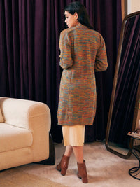 Berrylush Self Designed Open Front Sweater