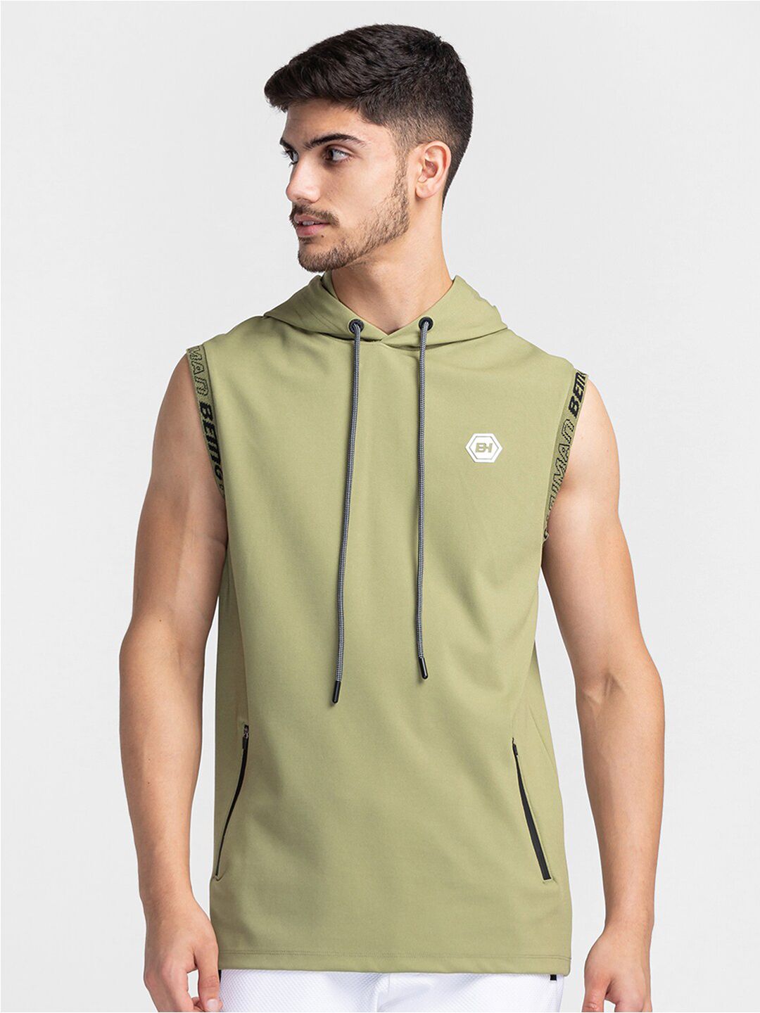 Being Human Sleeveless Hooded T-shirt