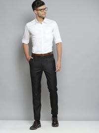 DENNISON Men Smart Slim Fit Solid Spread Collar Formal Shirt