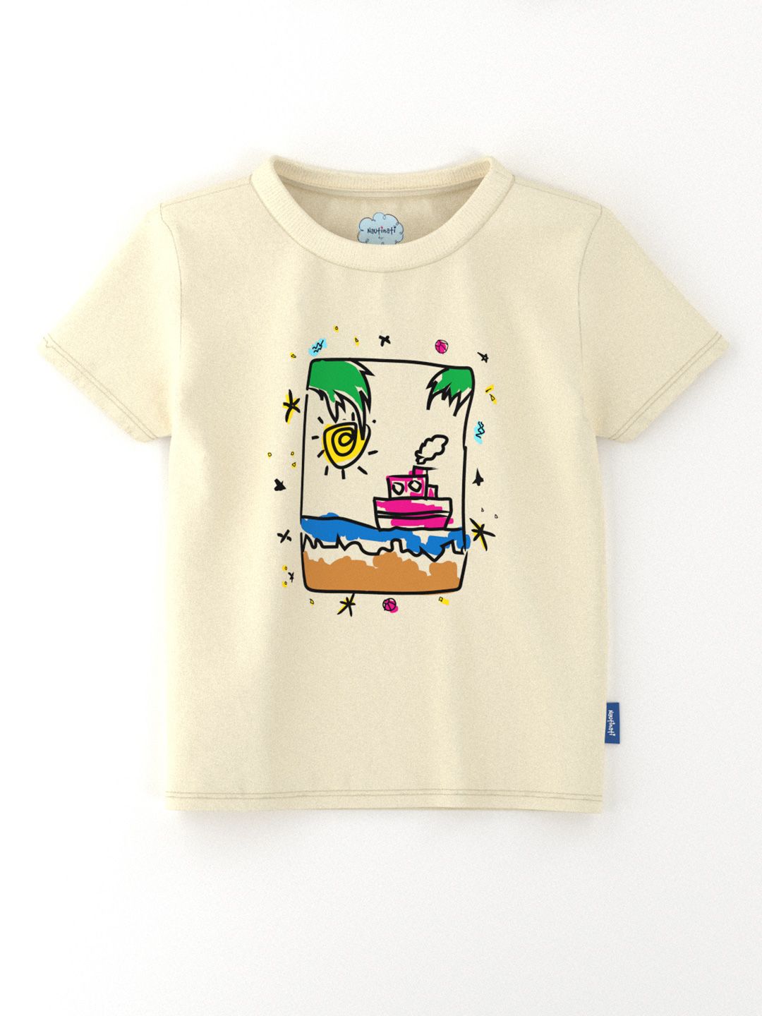 Nauti Nati Boys Pack Of 3 Graphic Printed Antimicrobial Cotton T-shirt