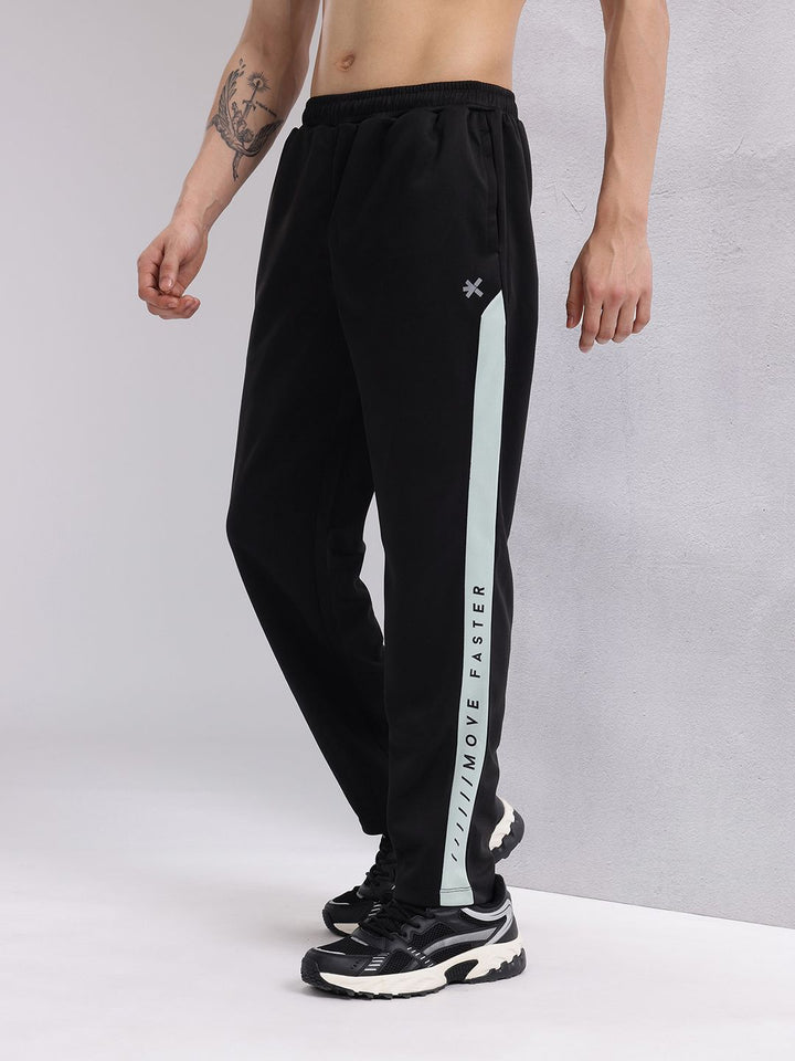 HRX by Hrithik Roshan Men Contrast Taping Rapid-Dry Running Track Pants