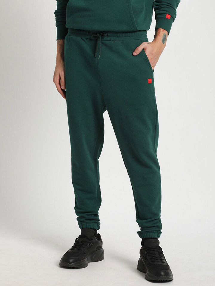 THE BEAR HOUSE Men Slim-Fit Pure Cotton Joggers