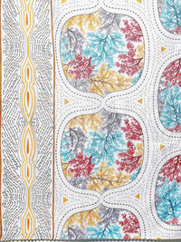 KALINI Floral Printed Embroidered Thread Work Straight Kurta With Trousers & Dupatta