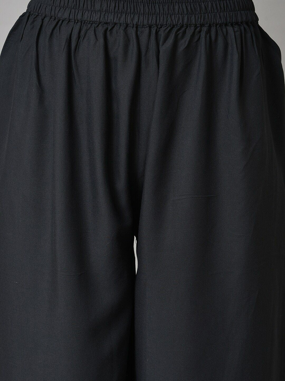 W Printed Rayon Kurta With Shrugs & Palazzos