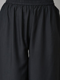 W Printed Rayon Kurta With Shrugs & Palazzos