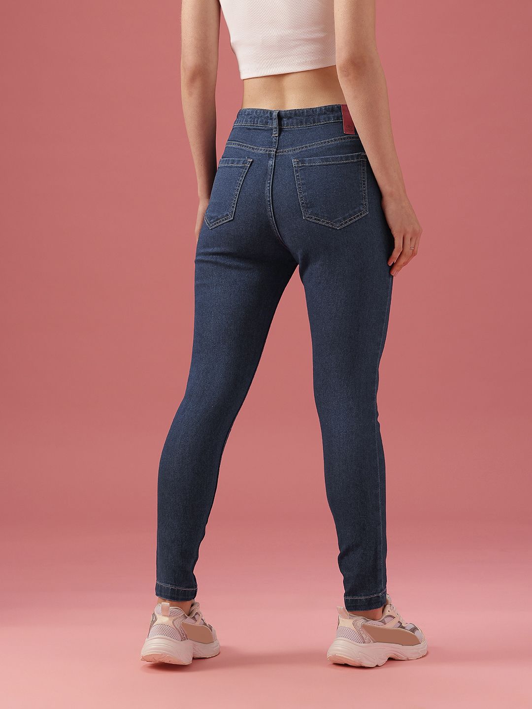 DressBerry Women Skinny Fit High-Rise Light Fade Stretchable Jeans