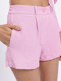 DressBerry Textured Super Crop Wrap Co-Ords