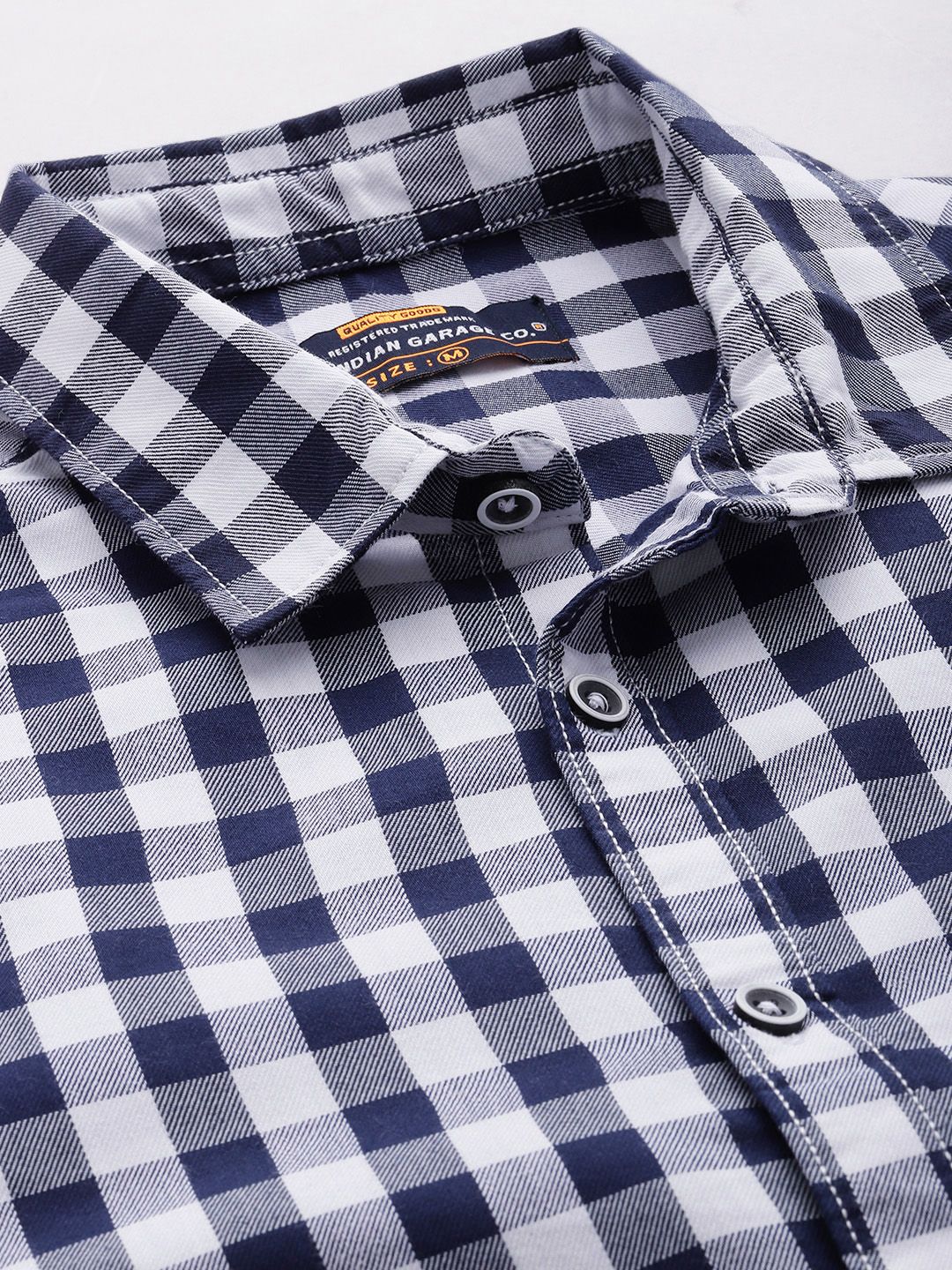The Indian Garage Co Men Buffalo Checks Casual Shirt