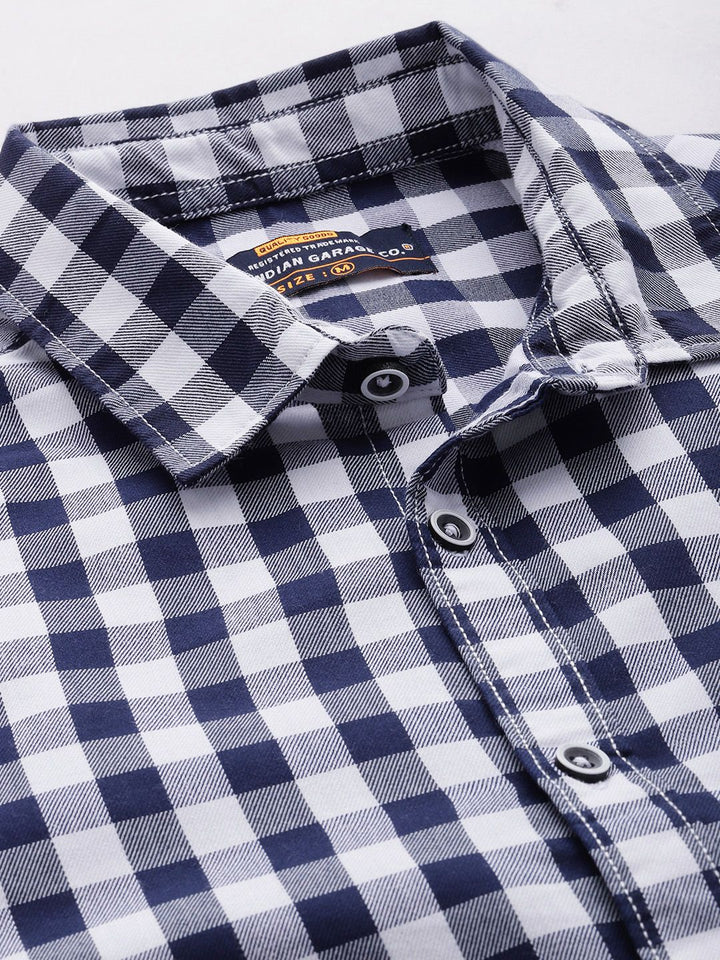 The Indian Garage Co Men Buffalo Checks Casual Shirt