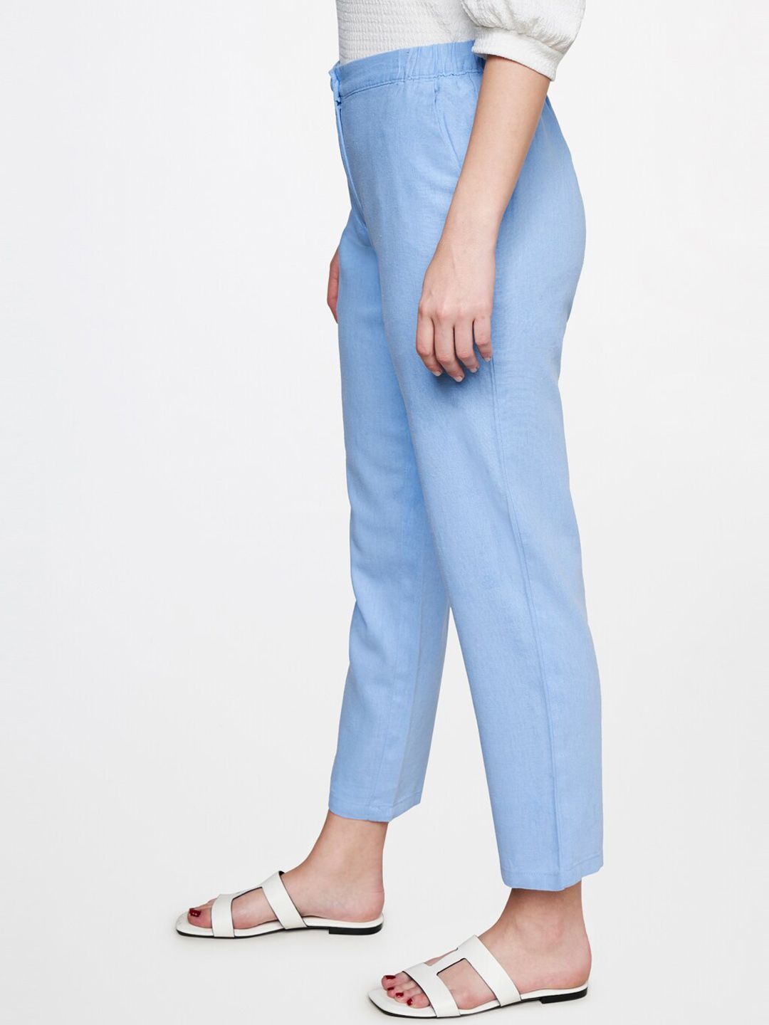 AND Women Mid-Rise Tapered Fit Trousers